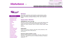 Desktop Screenshot of masturbace.cz